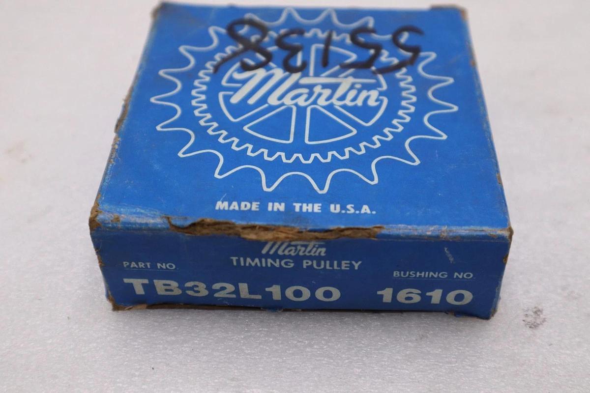 Used LOT OF 2 -- NEW Martin TB32L100 1610 Timing Belt Pulley STK L249CC