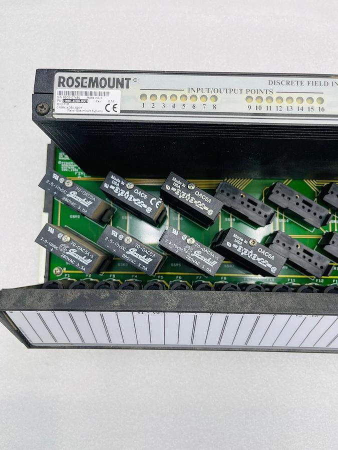 Used Fisher-Rosemount 01984-4121-0002 Isolated Discrete Termination Panel A #2321