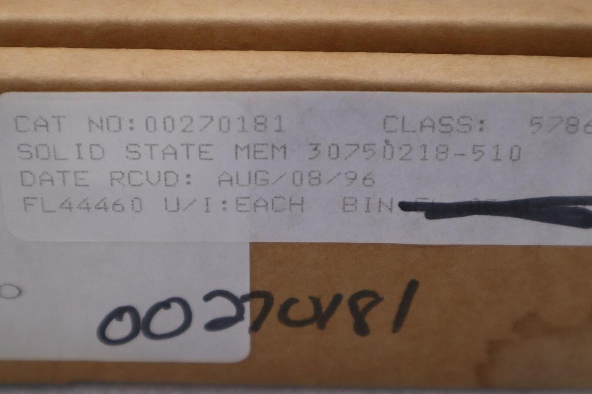 Used Honeywell, Memory, Circuit Board, 30750218-510 NEW IN BOX STOCK G606