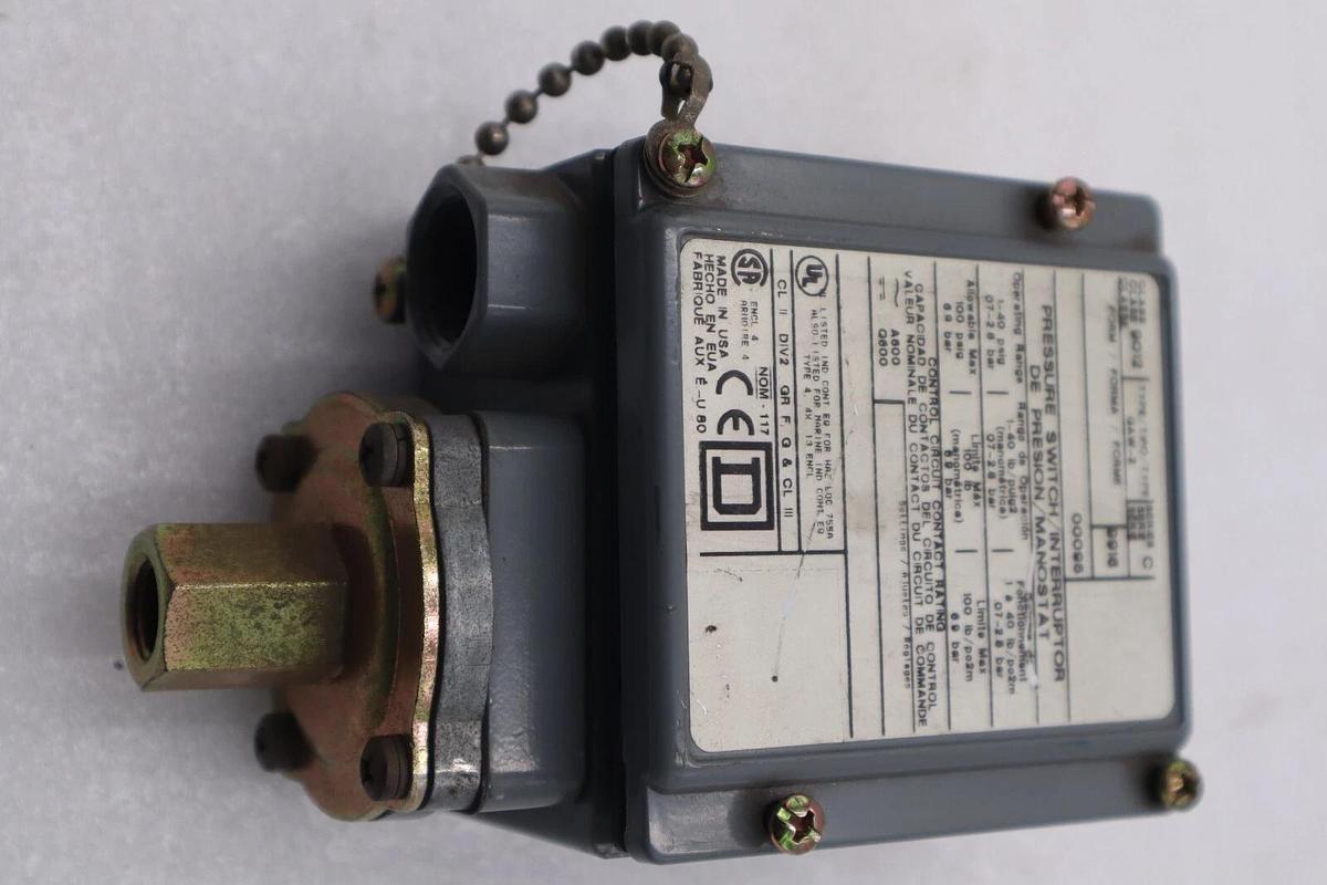 Used NEW OPEN BOX SQUARE D 9012 GAW-5 SER C PRESSURE SWITCH STOCK 5495