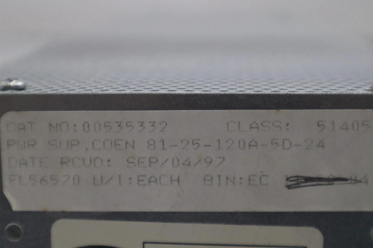 Refurbished Panelarm 81-25-120A-5D-24 POWER CONTROL UNIT 120V 50/60HZ STOCK G279