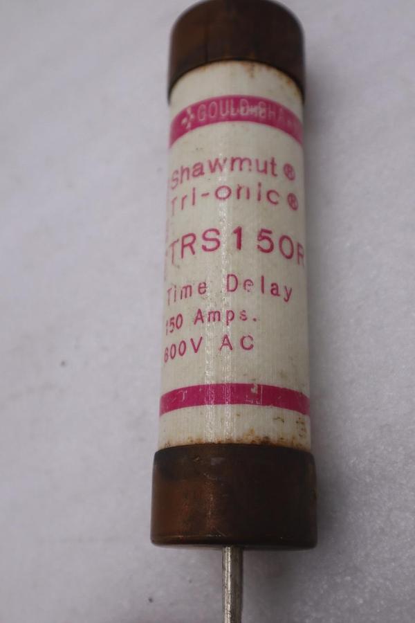 Used LOT OF 4 - GOULD SHAWMUT TRS150R DUAL ELEMENT TIME DELAY FUSE - STOCK 4936A