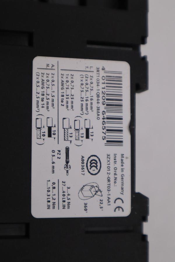 Used LOT OF 2 Siemens 3RH1921-1HA22-3AA1 Auxillary Contact Block STOCK H1850