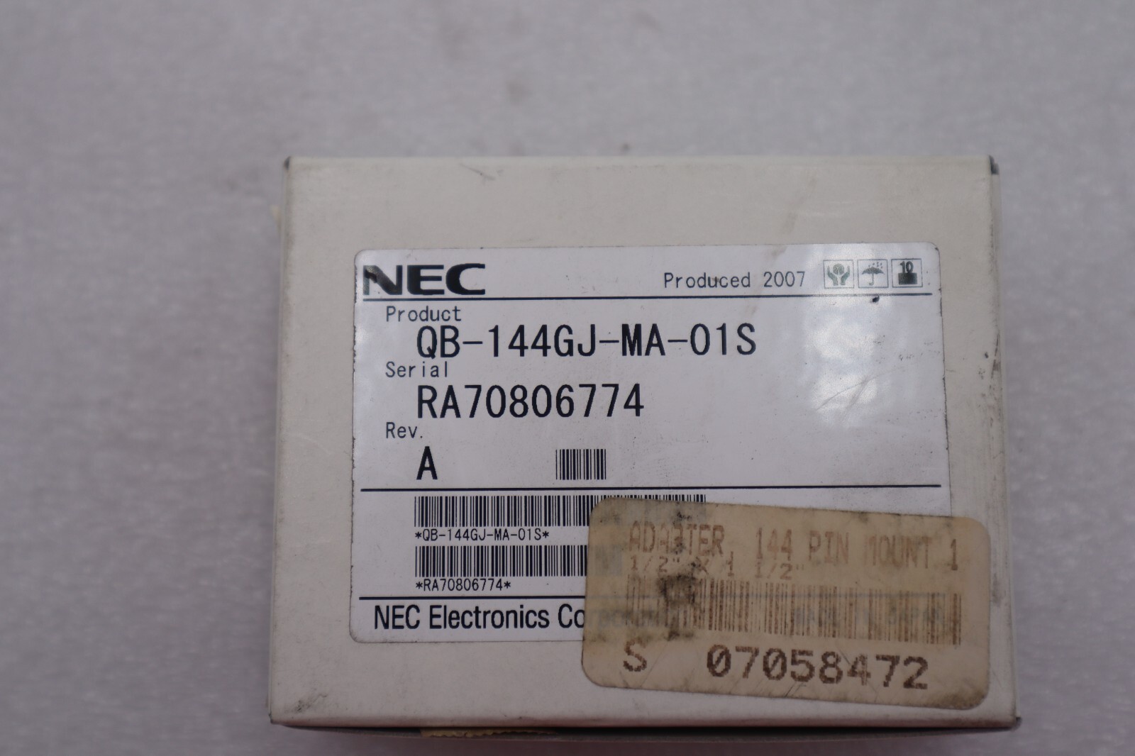 NEW NEC ELECTRONIC QB-144GJ-MA-01S FREE SHIPPING STOCK #2706
