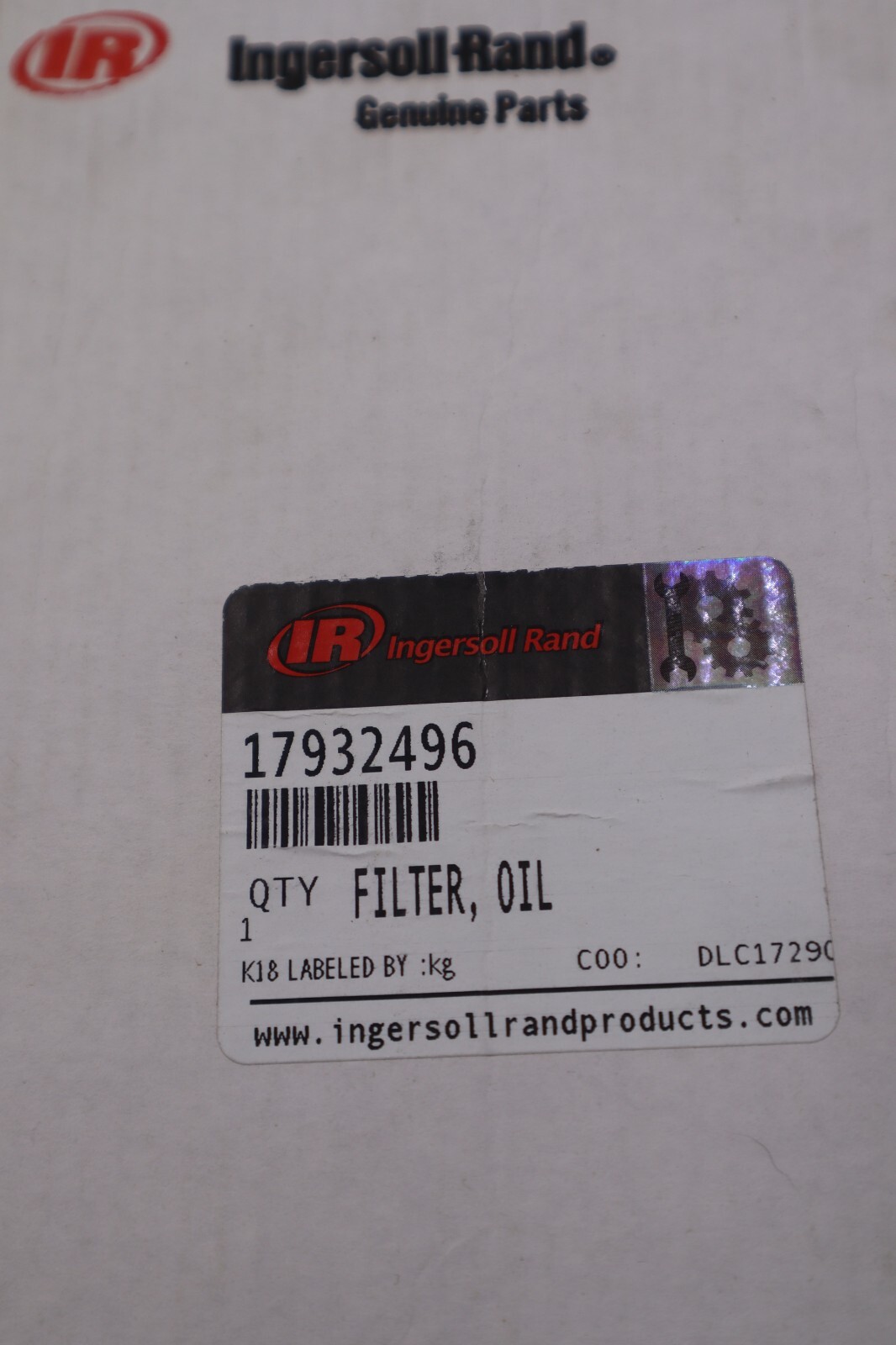 17932496 OIL FILTER INGERSOLL RAND NEW IN BOX STOCK 4427