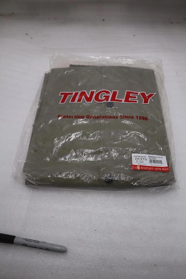 Used TINGLEY J12148 Magnaprene Flame Resistant Rain Jacket 2X LARGE STK SGF94