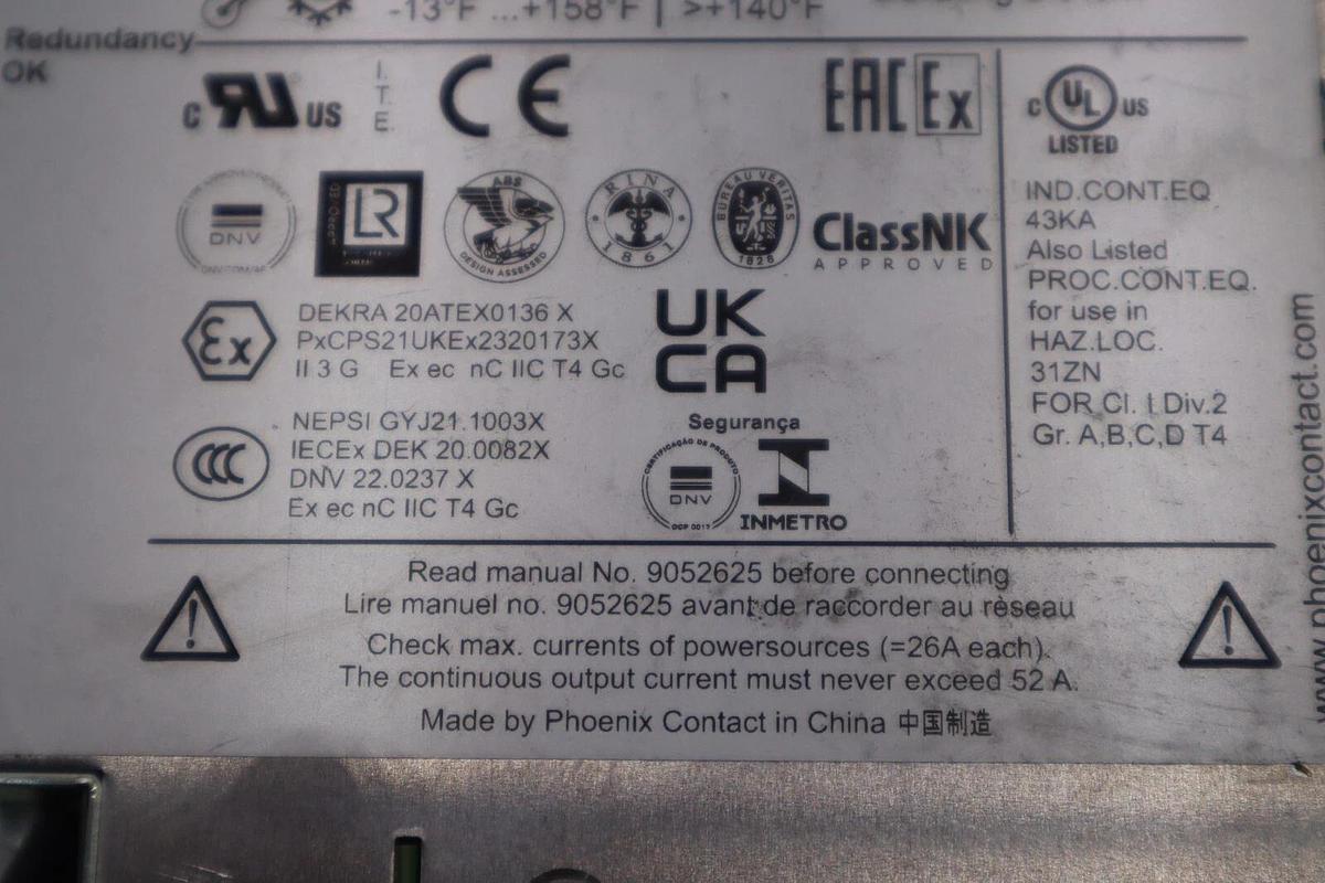 Used Phoenix 2320186 QUINT-ORING/24DC/2x20/1x40 Redundancy Module STOCK K-170-C