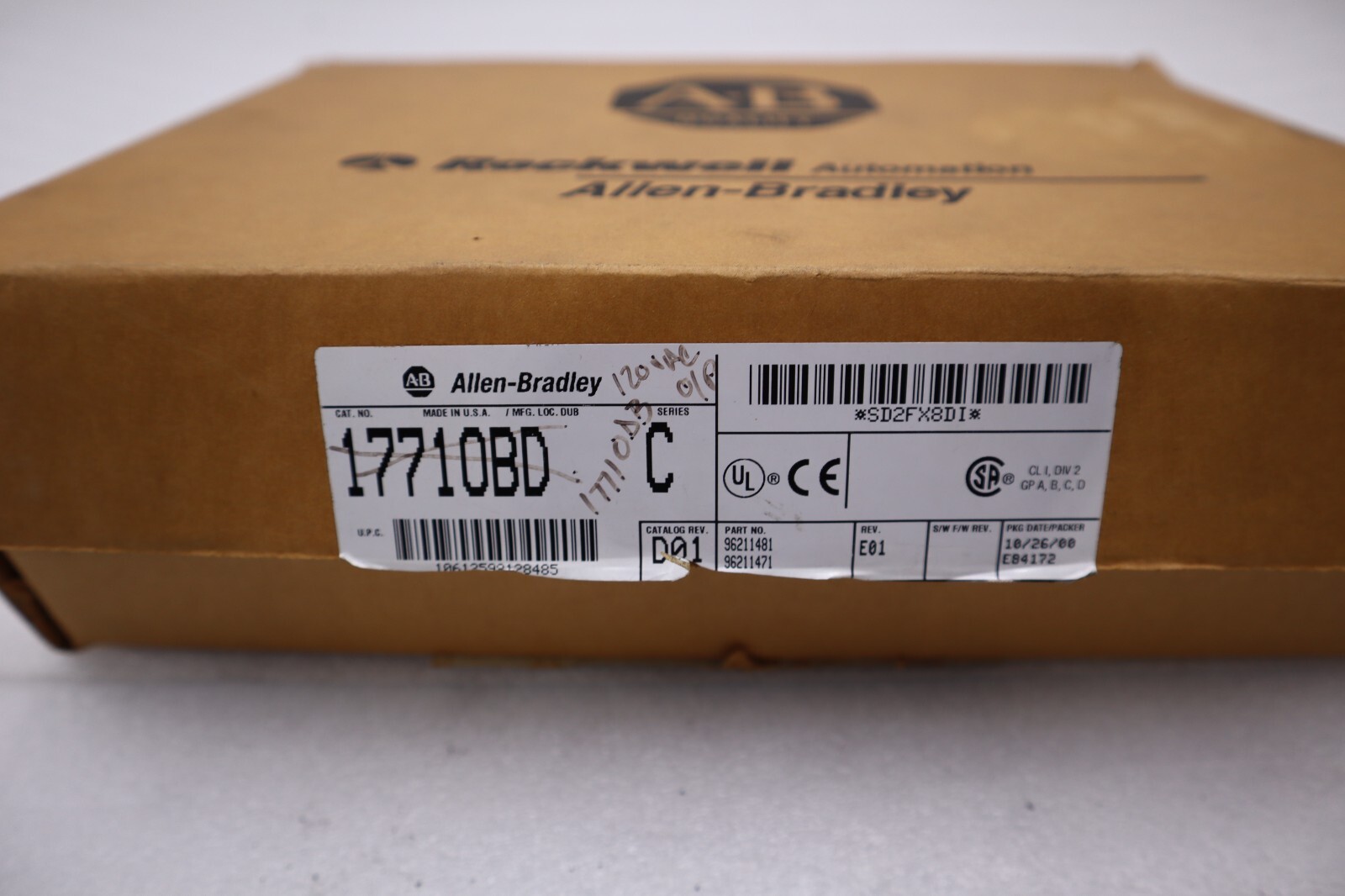 Used NEW ALLEN BRADLEY 17710BD SERIES C CAT D01 REV E01 OUTPUT MODULE STOCK K-3017A