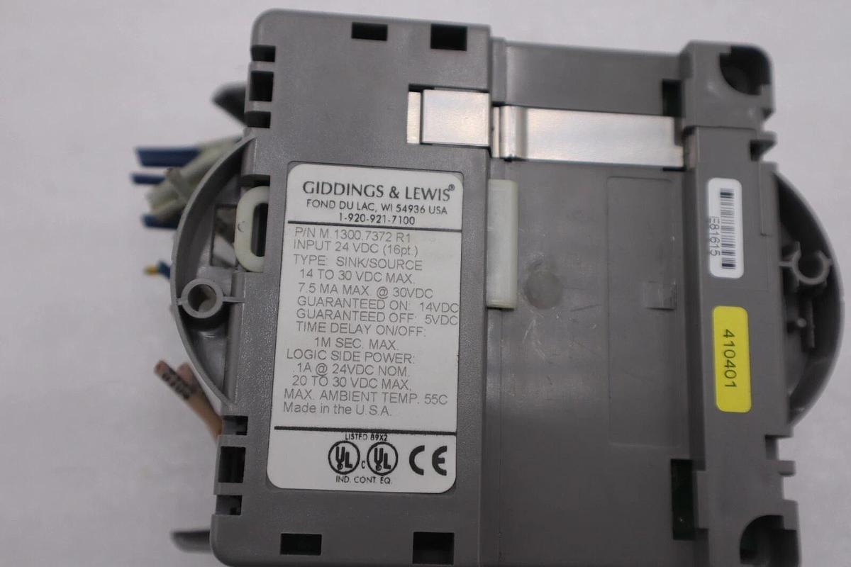Used GIDDINGS & LEWIS M.1300.7372 R1 Input Module 24VDC SINK/SOURCE STOCK 628-D
