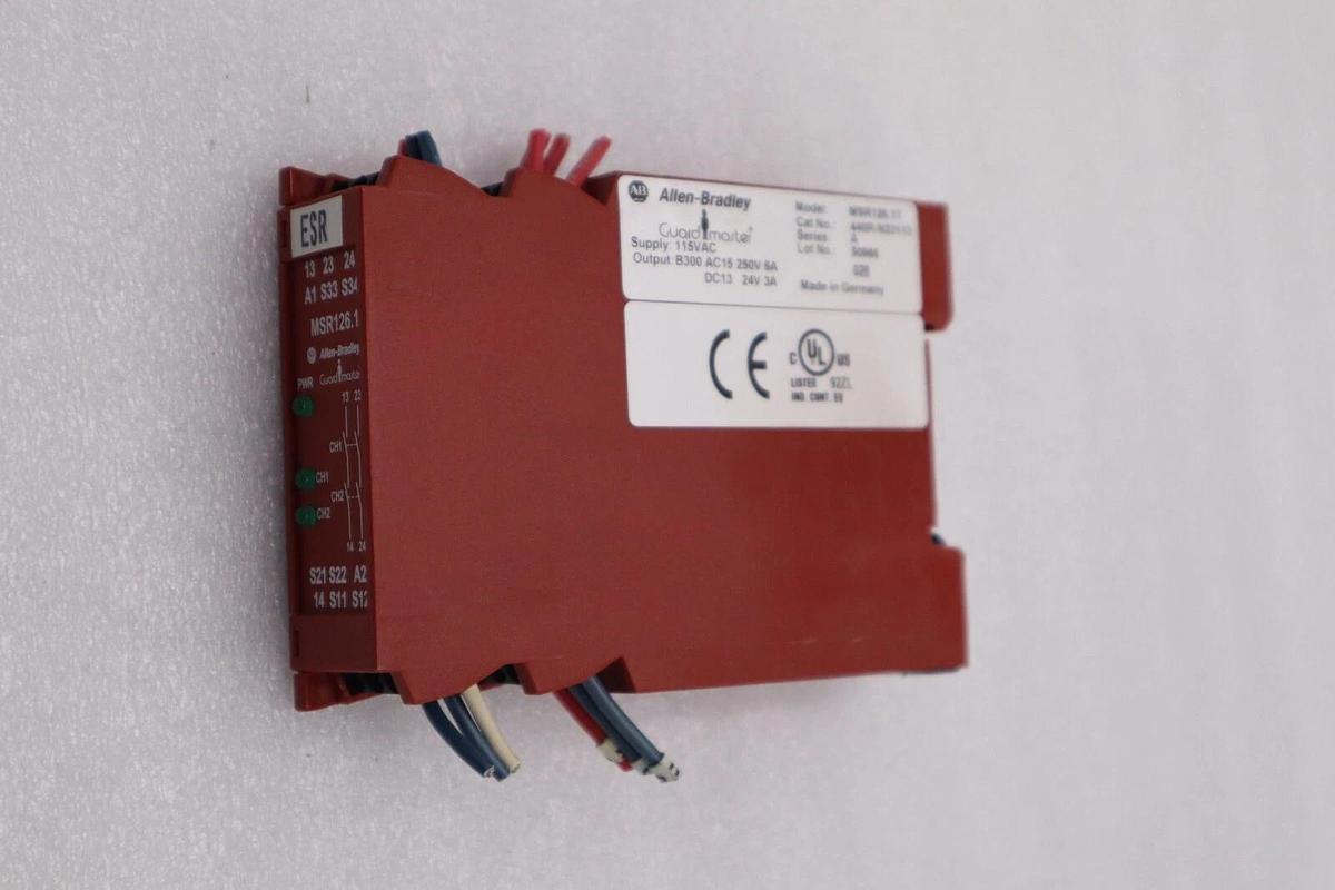 Used Allen Bradley 440R-N23113 MSR126.1T Safety Relay 115V AC AB STOCK L-51-C