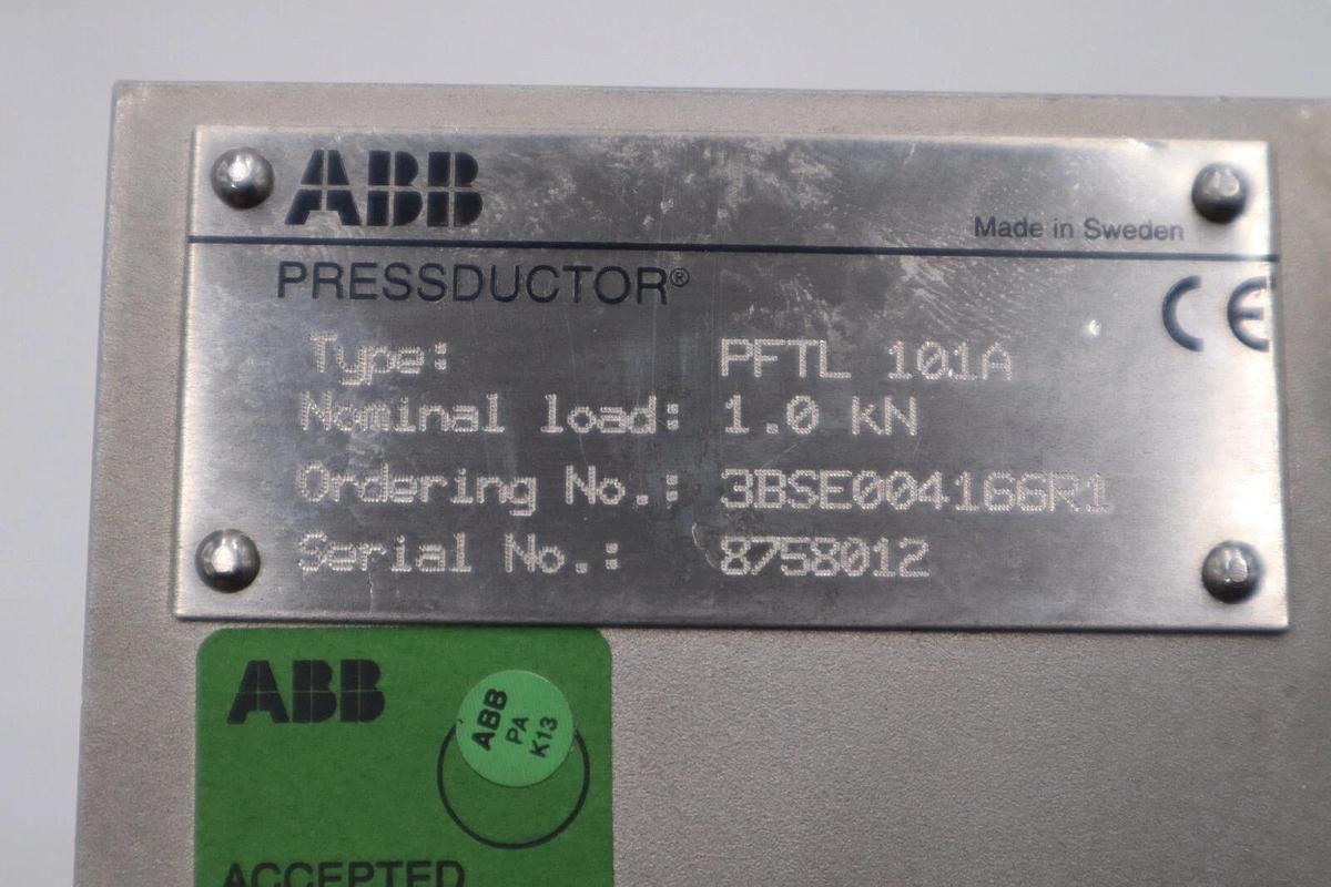 Used NEW ABB PFTL 101A/ PFTL101A LOAD CELL 1.0KN 3BSE004166R1 STOCK GS22