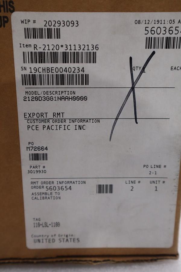 Used EMERSON ROSEMOUNT 2120 LEVEL SWITCH 2120D3GG1NAAH0000 NEW UNIT STOCK 5918