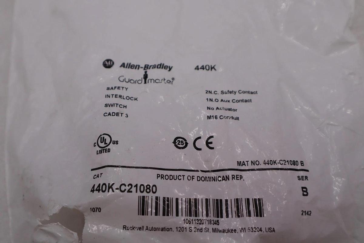 Used NEW ALLEN BRADLEY 440K-C21080 SERIES B SWITCH STOCK H1128A