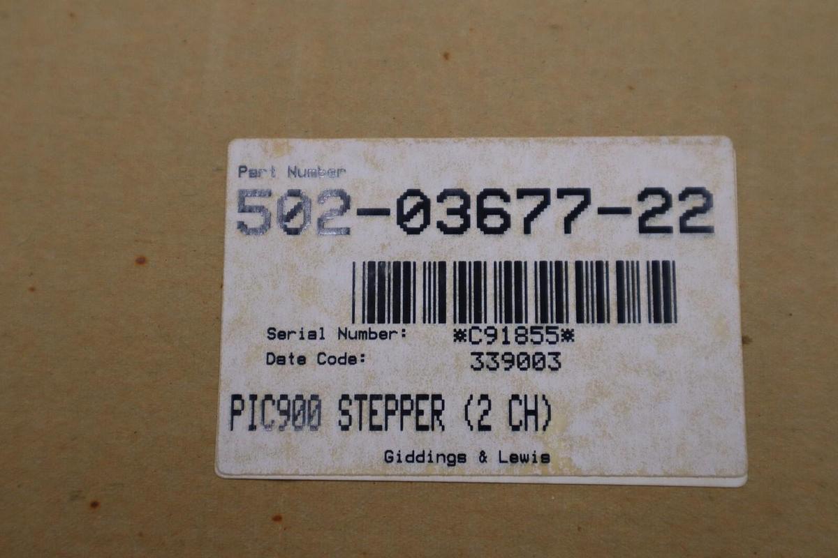 NEW Giddings & Lewis 502-03677-22R3 PiC900 Stepper Module STOCK 3800A