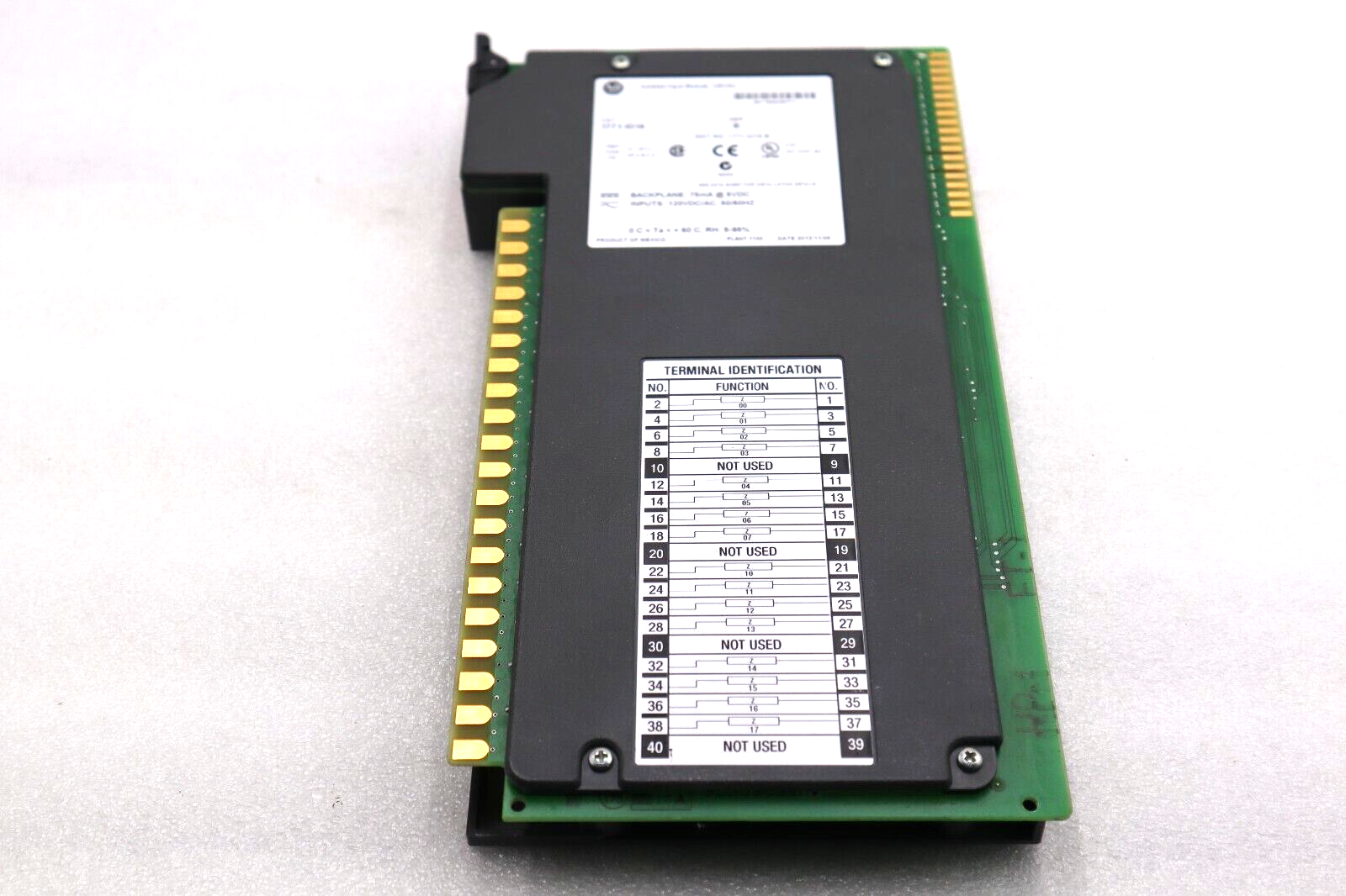 Used ALLEN BRADLEY 1771-ID16 SER B 120VAC DC/AC ISOLATED INPUT MODULE #L-522
