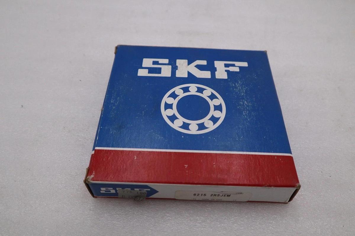 SKF 6215 2RSJEM Deep Groove Bearing, 65mm ID, 120mm OD, 23mm Width STOCK H560A