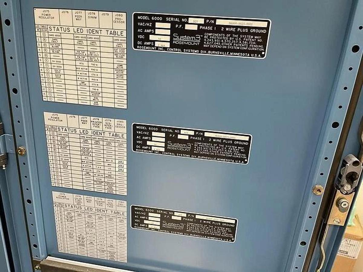 Used ROSEMOUNT SYSTEM 3 DCS SYSTEM MODEL 6000 STOCK 904003