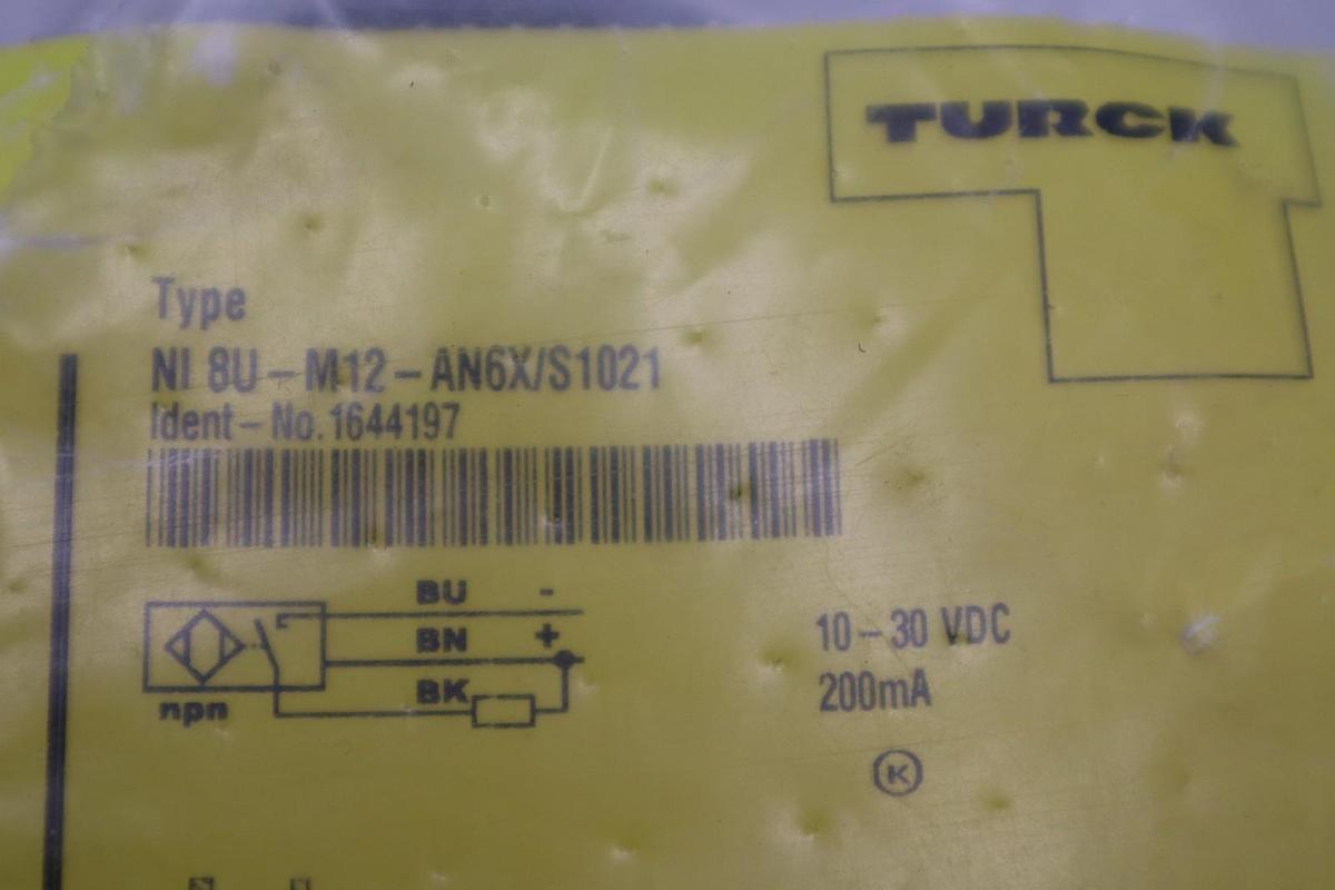 TURCK PLC Sensor Switch NI 8U-M12-AN6X/S1021 / 1644197 STOCK H1663A