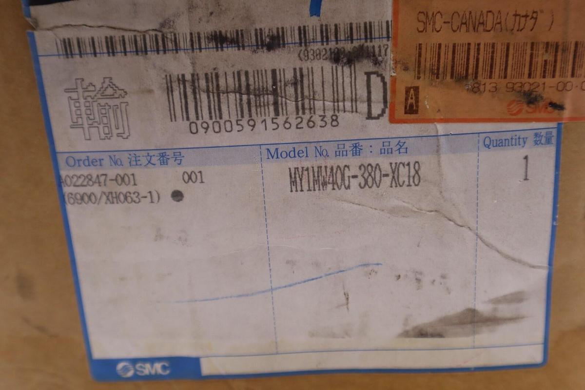 SMC MY1MW40G-380-XC18 NEW UNIT IN BOX STOCK S-335