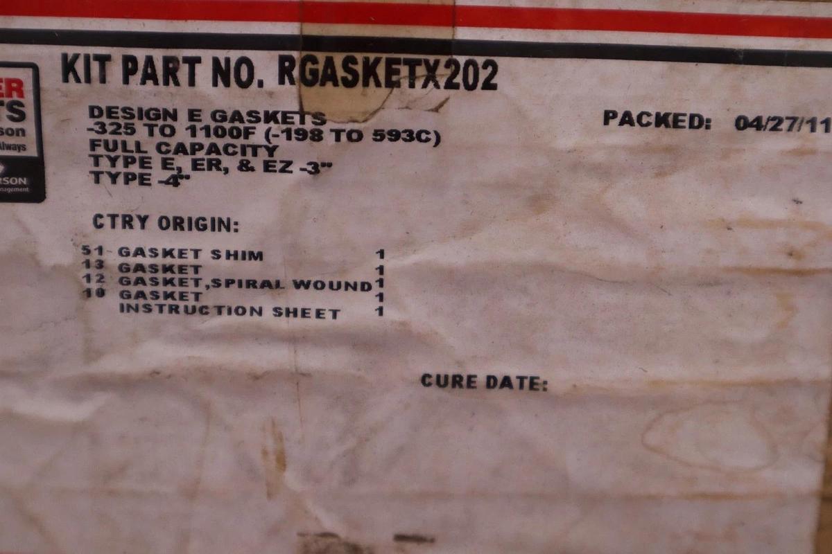 Used FISHER EMERSON RGASKETX202 STOCK #144A