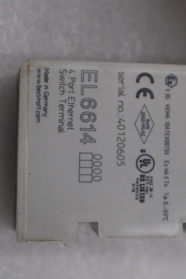 Used BECKHOFF EL6614 ETHERCAT TERMINAL STK H1209A