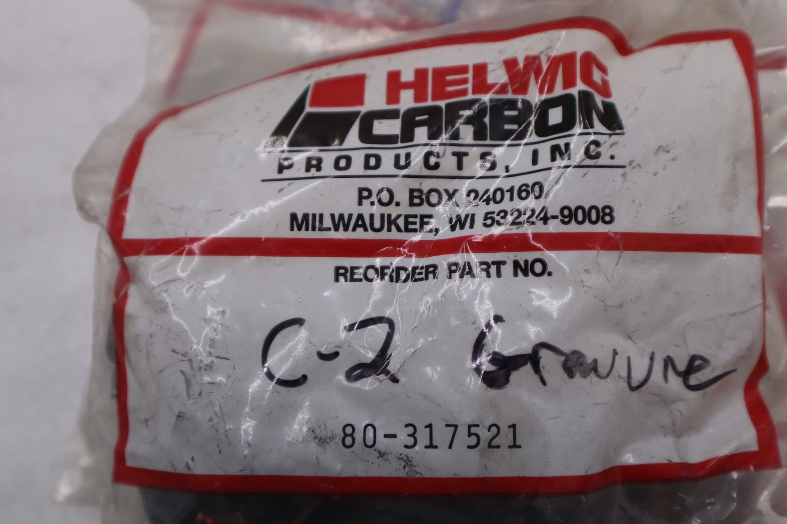 NEW HELWIG CARBON 80-317521 CARBON BRUSH PACK STOCK K-3559