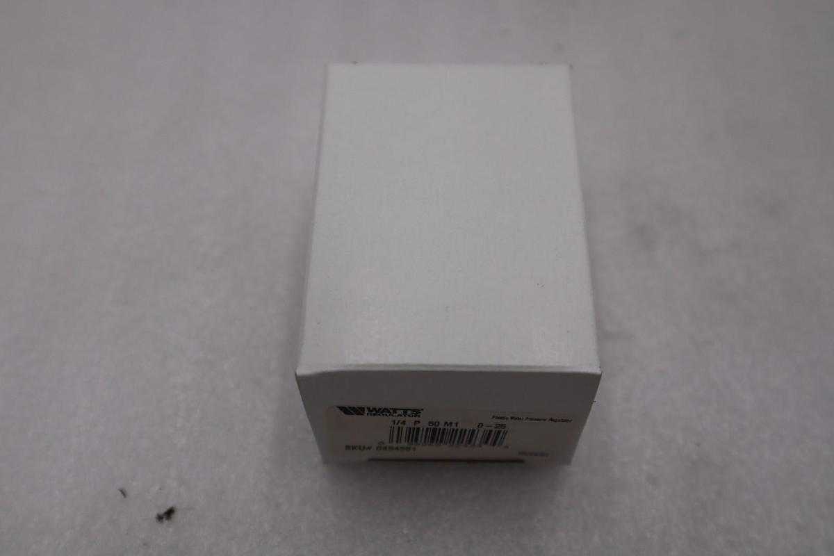 Used NEW OPEN BOX Watts 1/4 P 50 M1 0-125 Water Pressure Regulator 0-125psi 1/4” H799