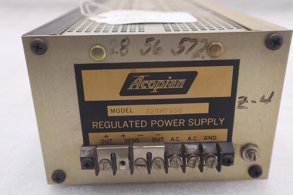 Used Acopian Regulated Power Supply Model A24MT550 STOCK 4571