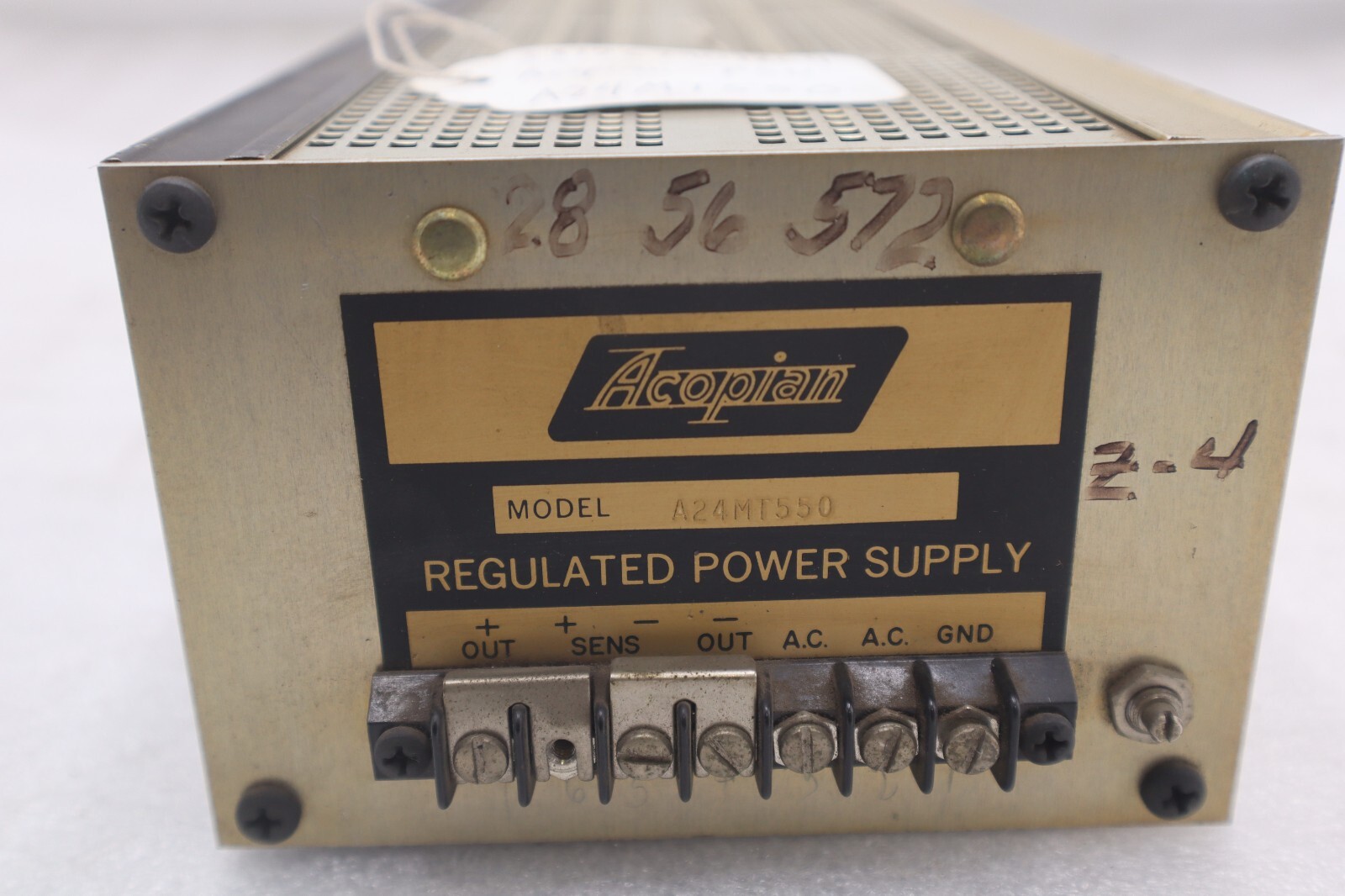 Used Acopian Regulated Power Supply Model A24MT550 STOCK 4571