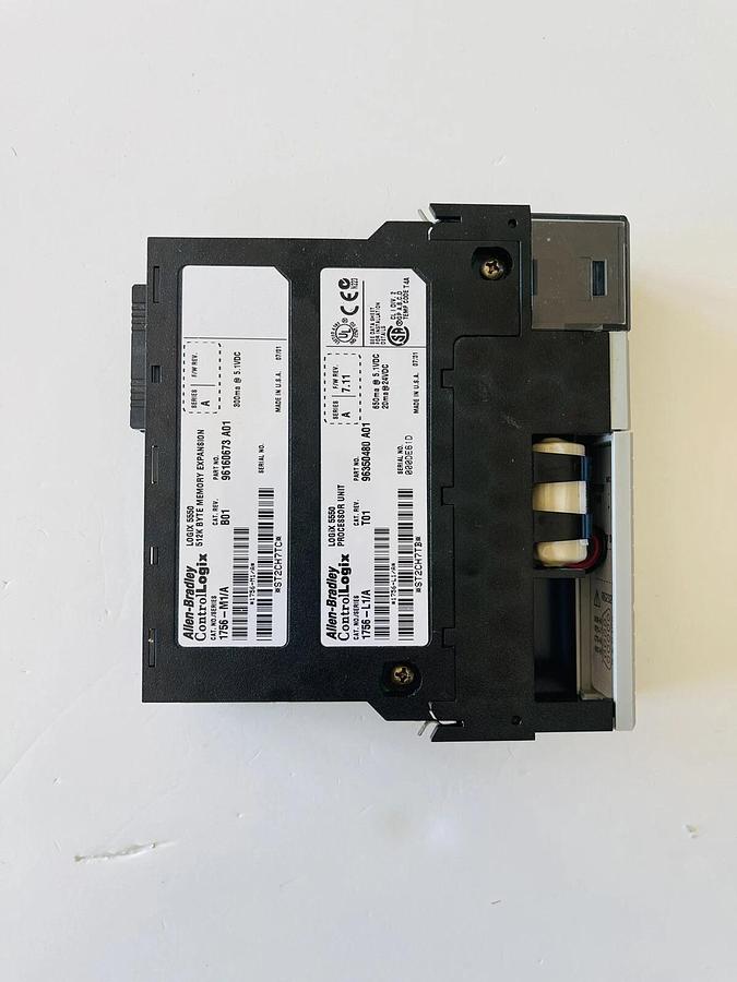 Used Allen Bradley 1756-L1/A 1756-M1/A ControlLogix 5550 Processor CPU PLC #K-552
