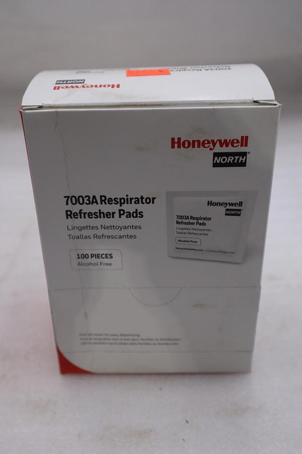 HONEYWELL NORTH 7003A Respirator Wipes 5 in x 7 in PK100 - STOCK SGF90