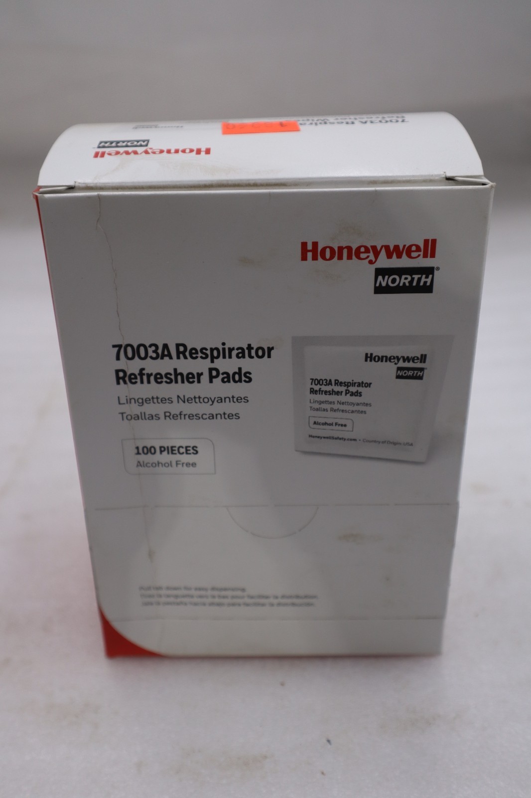 HONEYWELL NORTH 7003A Respirator Wipes 5 in x 7 in PK100 - STOCK SGF90