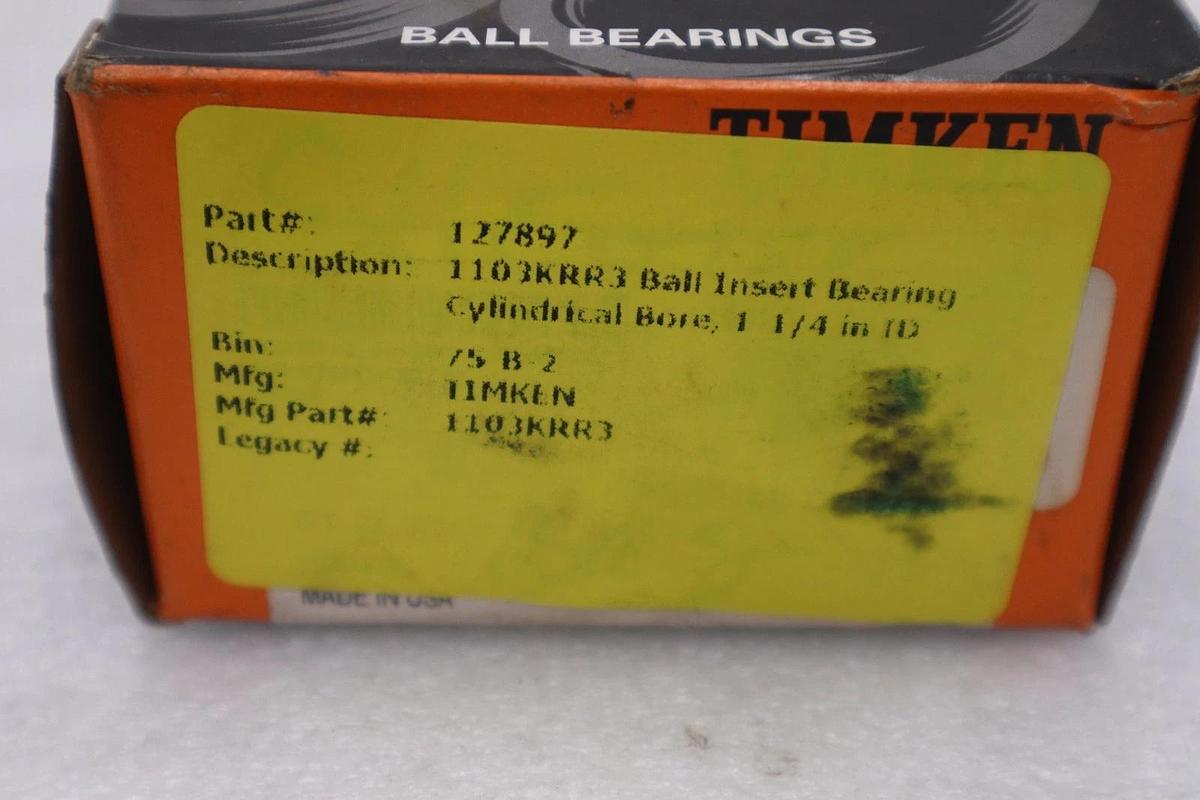NEW OPEN BOX TIMKEN Bearing Timken 1103KRR3 STK K3987CC