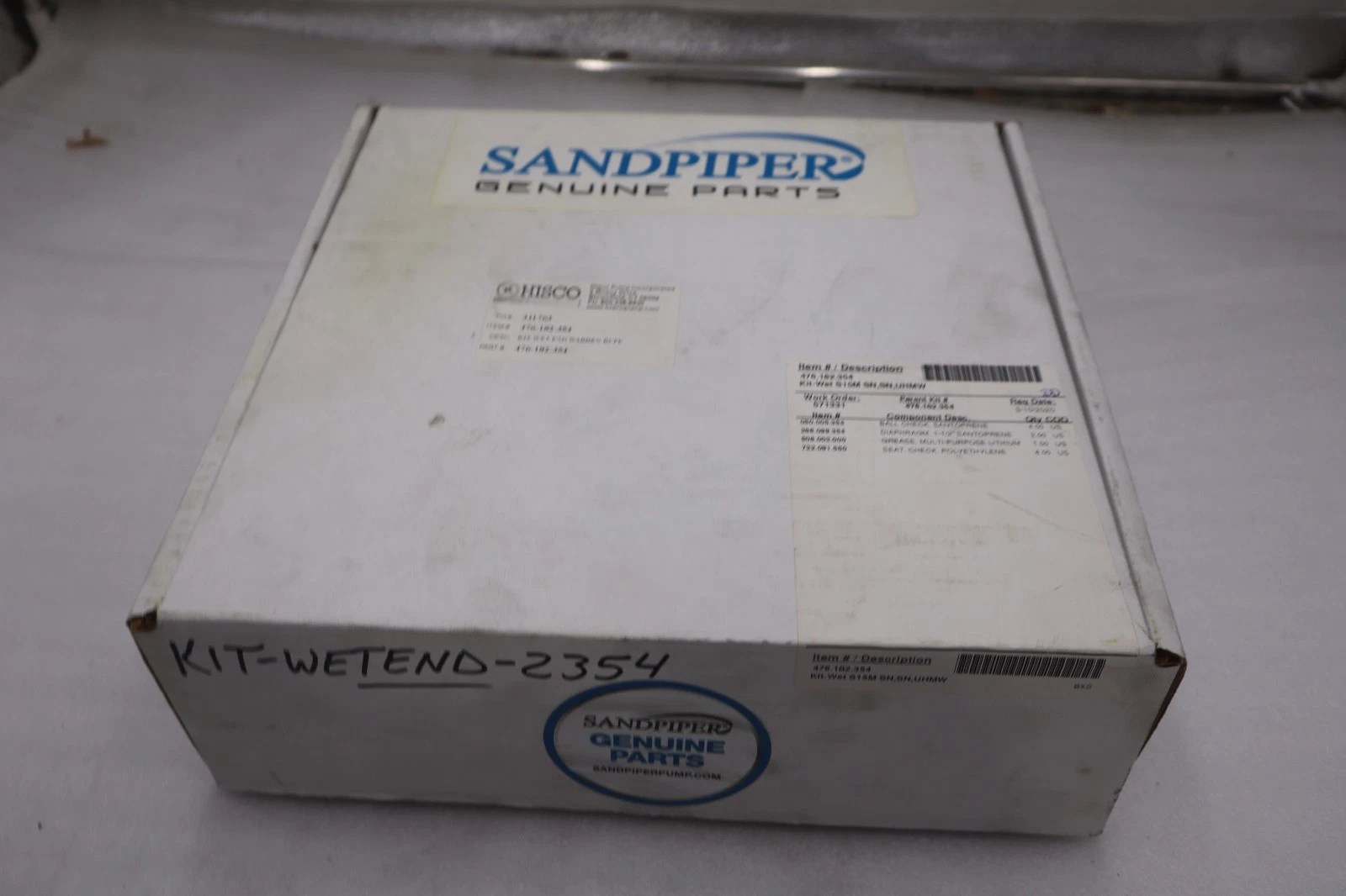 Sandpiper 476.182.354 Diaphragm Pump Fluid Section Repair Kit NEW WITH BOX