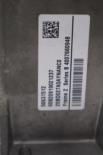 Used ALLEN BRADLEY 20BD027A0AYNANC0 POWERFLEX 20 HP 480V SER B DRIVE STOCK 5340
