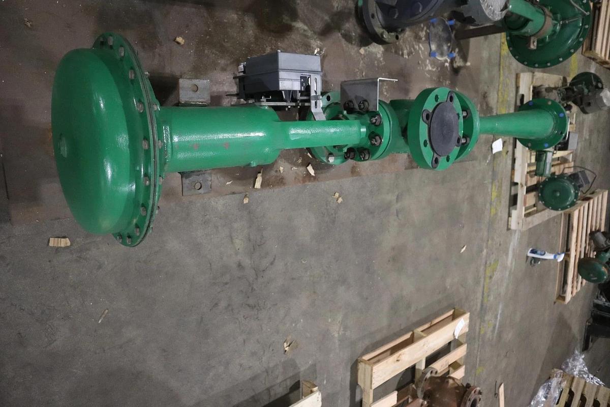 Refurbished Fisher Control Valve Fulton Boiler Steam Valve With Pneumatic Actuator