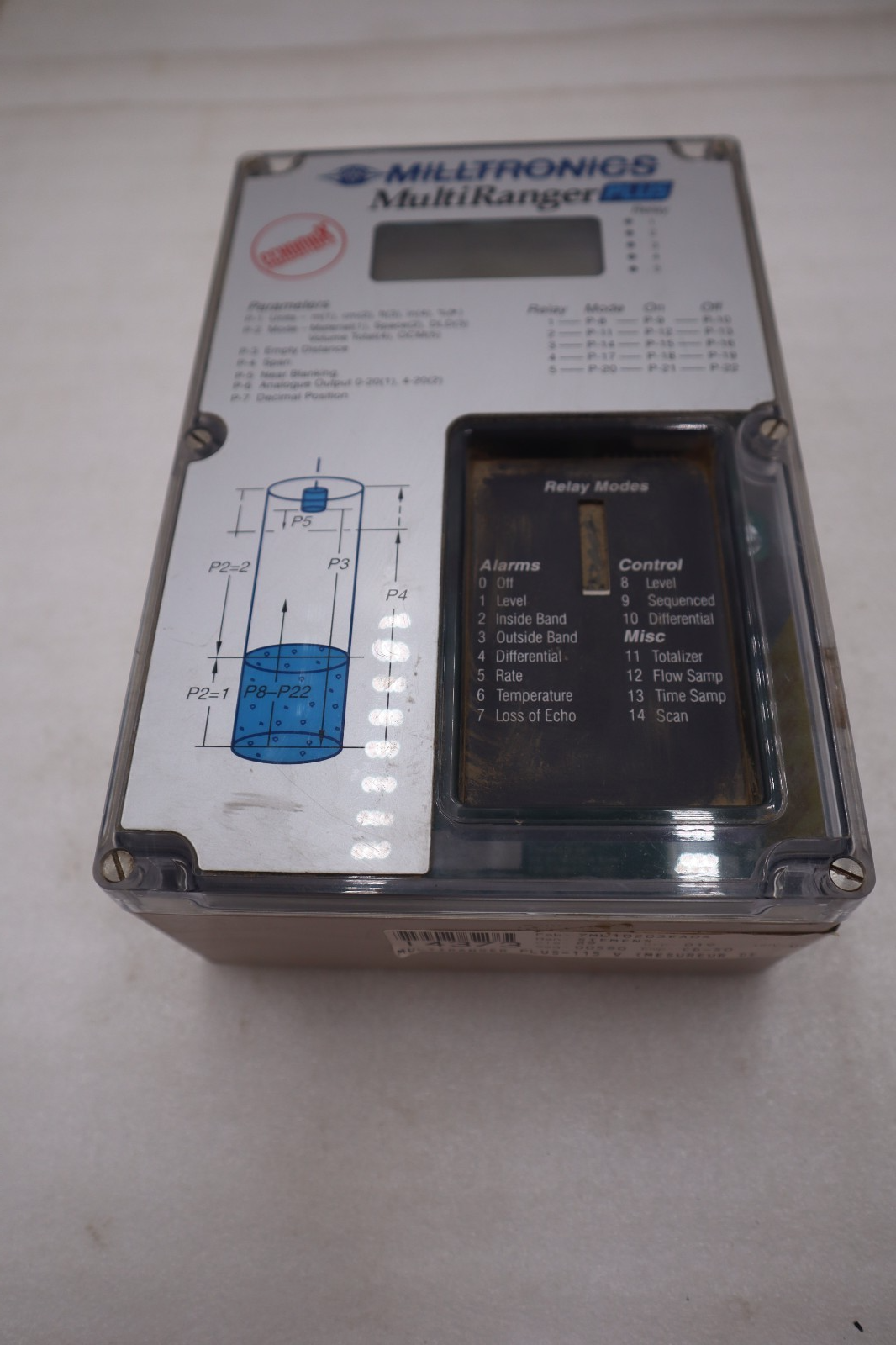 Used Siemens Milltronics 7ML10203EA04 Multiranger Plus Level Monitor Relay Box GF1074