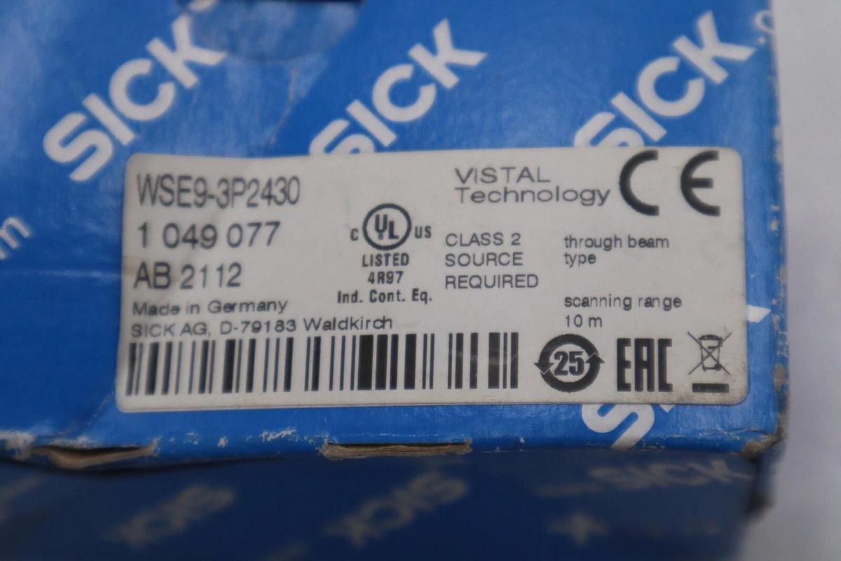 Used NEW SICK WSE9-3P2430 / WSE93P2430 1049077 SENSOR STOCK H635A