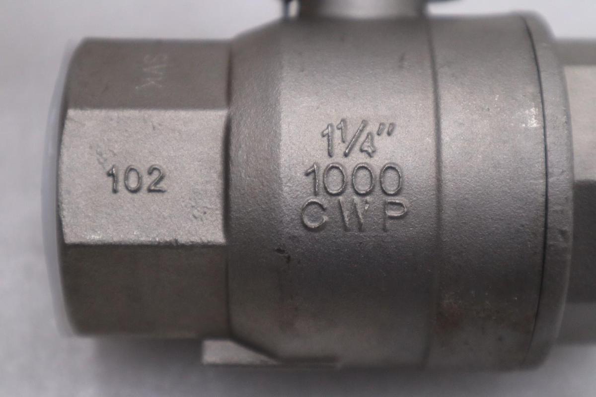 OEM Sharpe SS Stainless1-1/4" NPT Ball Valve 50M76 CF8M 1000CWP 102 - STK GF323A