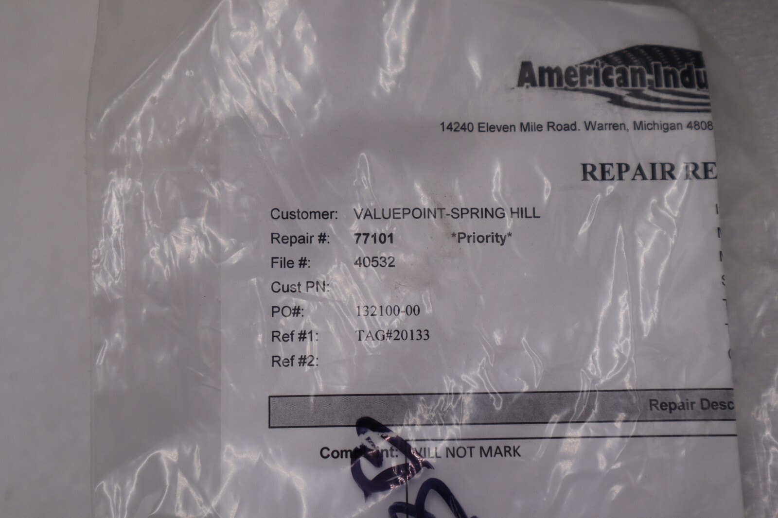 Used Telesis TMP3200 Pinstamp Marking System REFURBISHED STOCK 2625