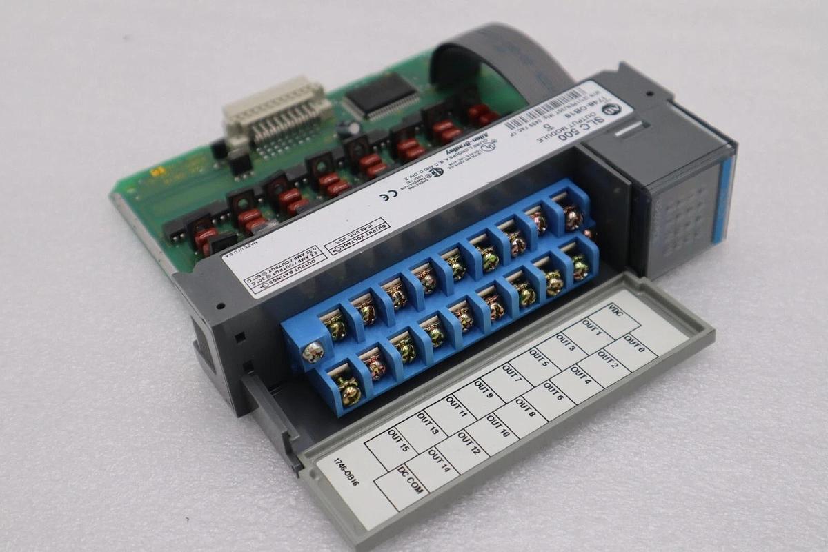 Used Allen Bradley 1746-OB16 Ser. D SLC 500 16-Point DC Output Module STOCK K-103-D