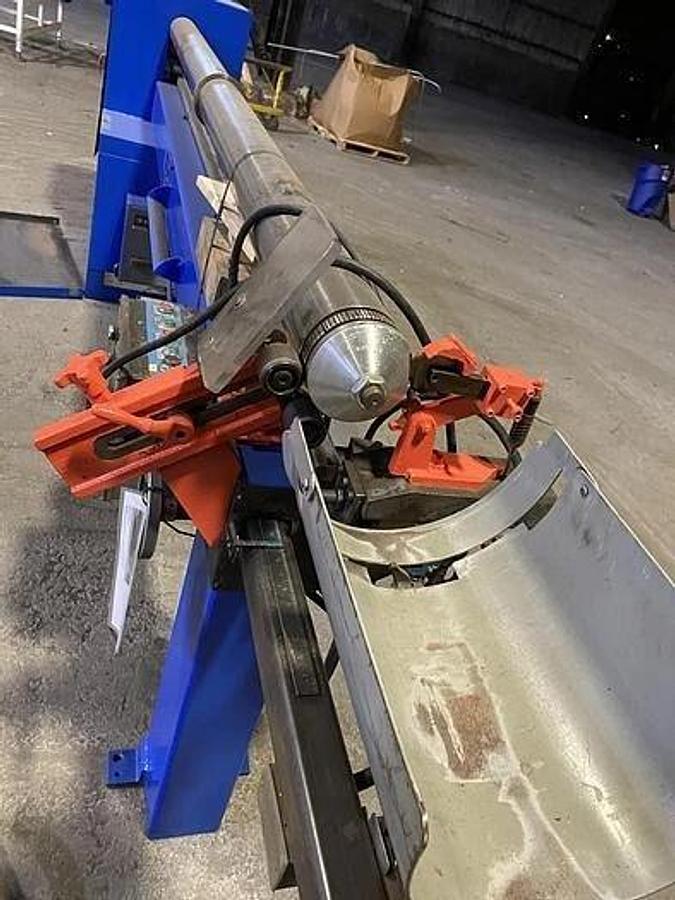 Used 120" APPLETON CORE CUTTER MODEL D21SH1010 SEMI AUTOMATIC 5" DIAMETER SHAFT