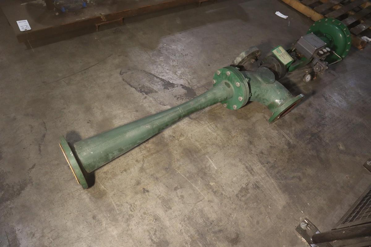 Used Fisher Control Valve Fulton Boiler Steam Valve With Pneumatic Actuator