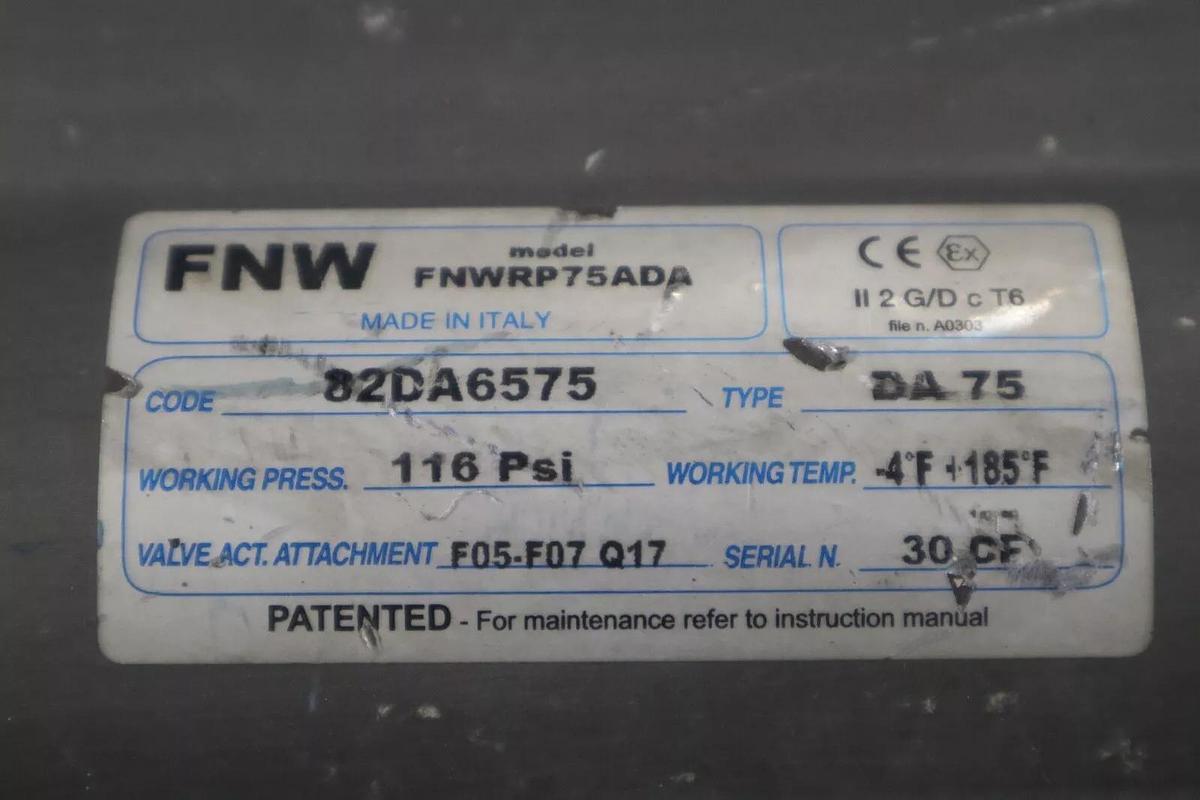 Used Fnw  Fnwrp 75ada. 82da6575. Actuator STOCK S-623