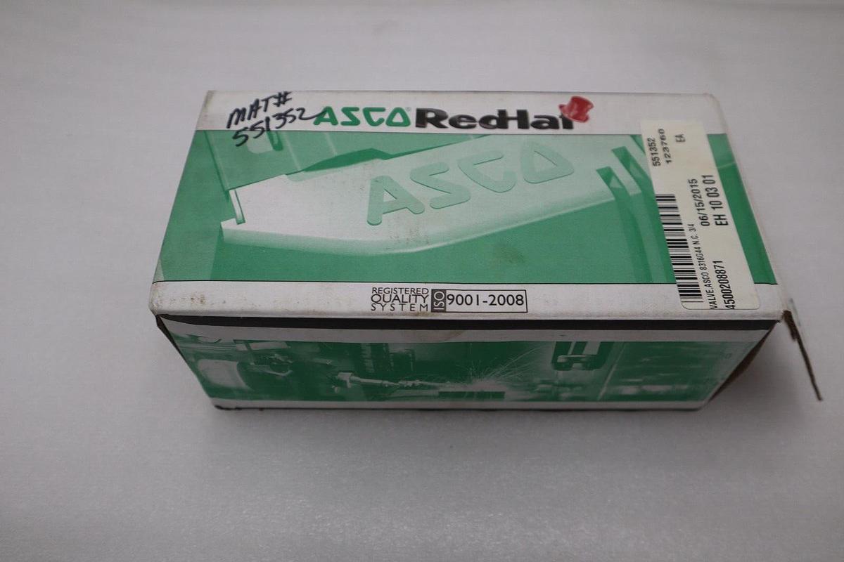 NEW ASCO Red Hat EF8316G044 Solenoid Valve Solenoid 120V 60Hz STOCK G538