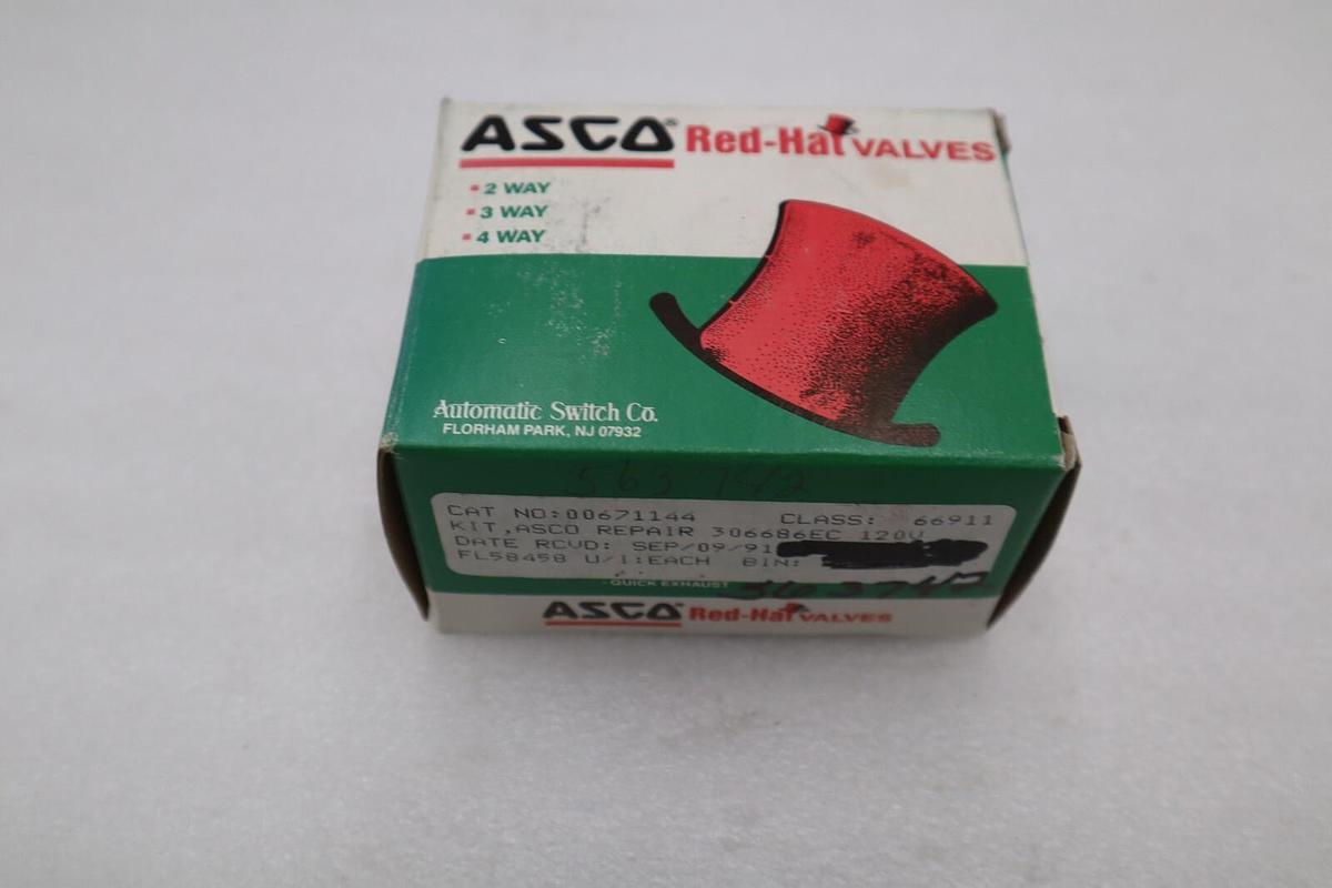 NEW ASCO 306686-U REBUILD KIT 8302 AC VALVE PART STOCK G822A