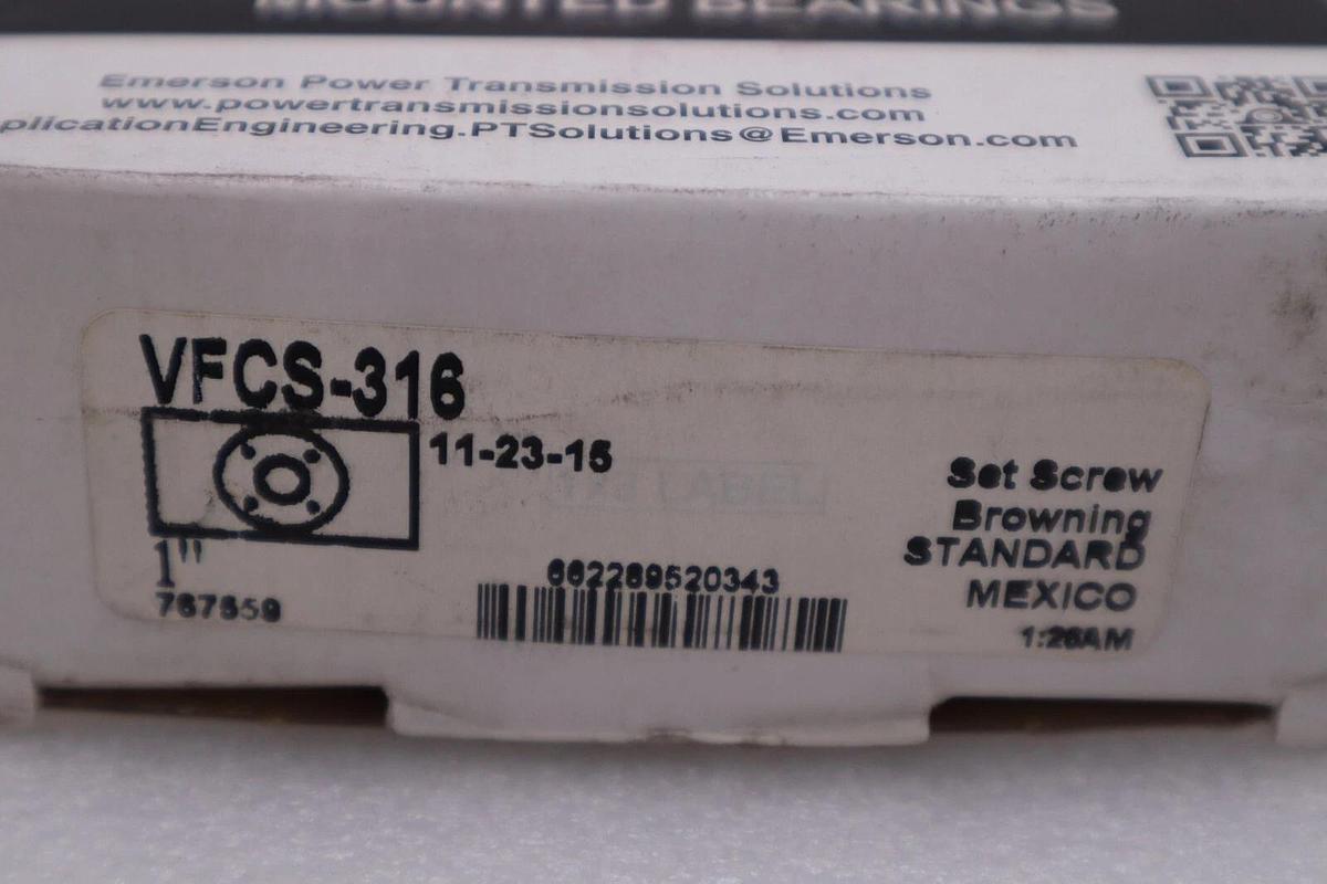 NEW Browning Mounted Bearings VFCS-316 Flange Block STOCK H1047