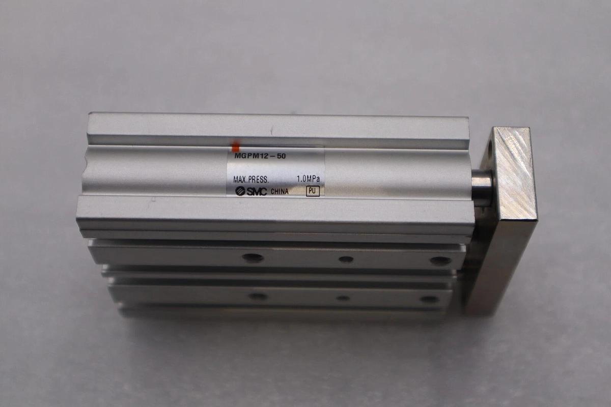 SMC MGPM12-50 Guided Pneumatic Cylinder NEW OPEN BOX STOCK L-187-C
