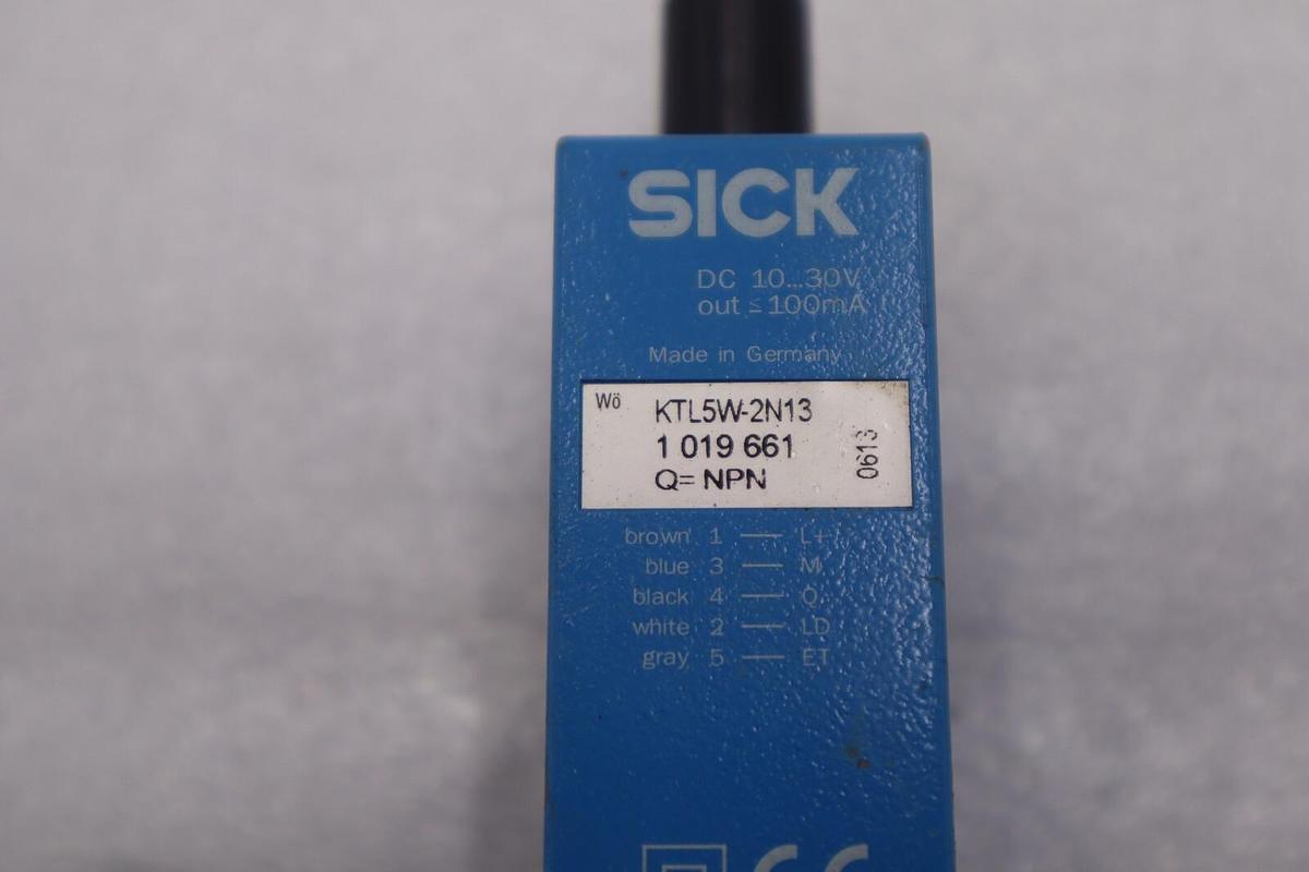 Used SICK KTL5W2N13 CONTRAST SENSOR NPN OUTPUT FIBER OPTIC NEVER USED STOCK B-1529