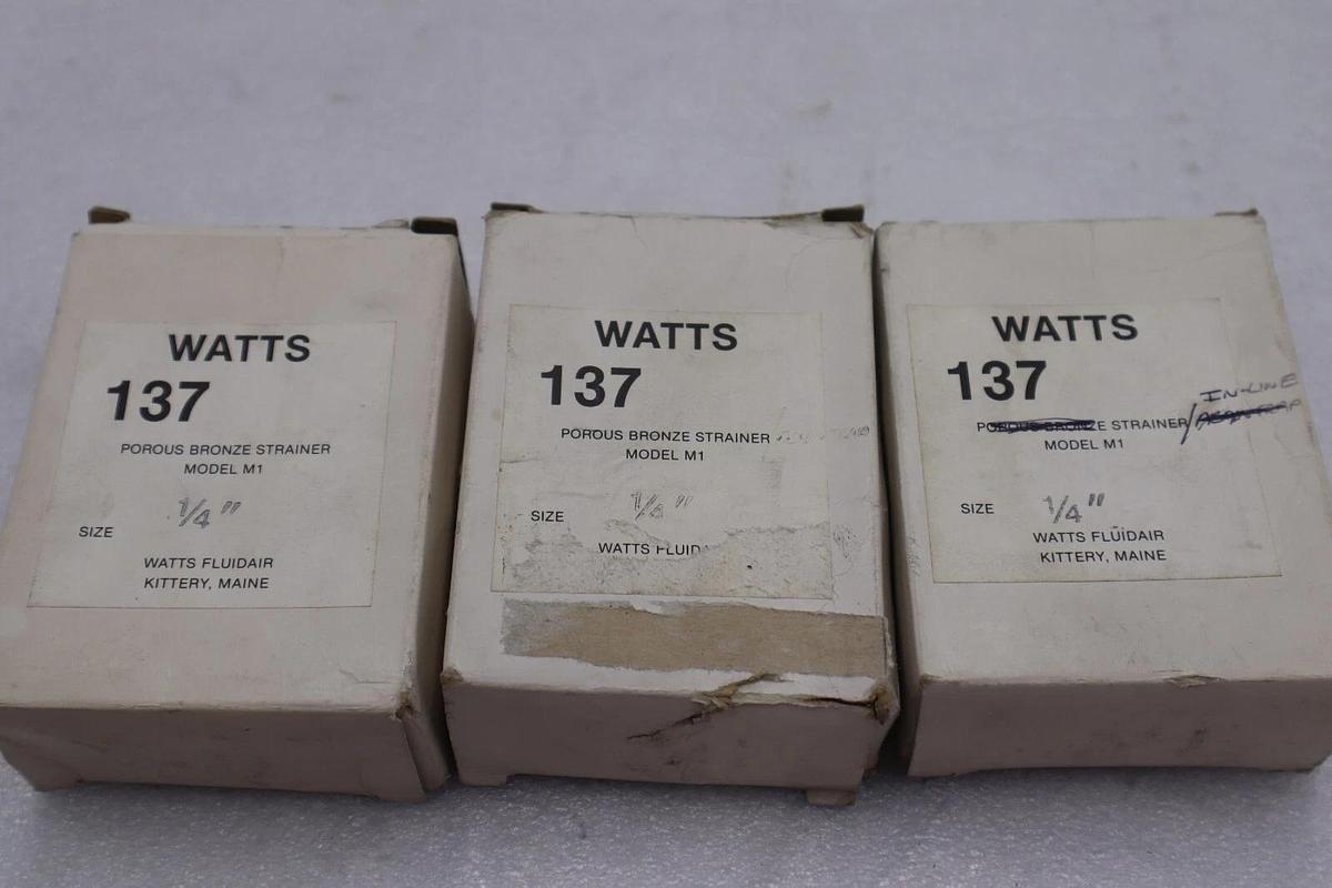 WATTS FLUIDAIR 137 POROUS BRONZE STAINER M1 1/4IN STOCK #K-2139